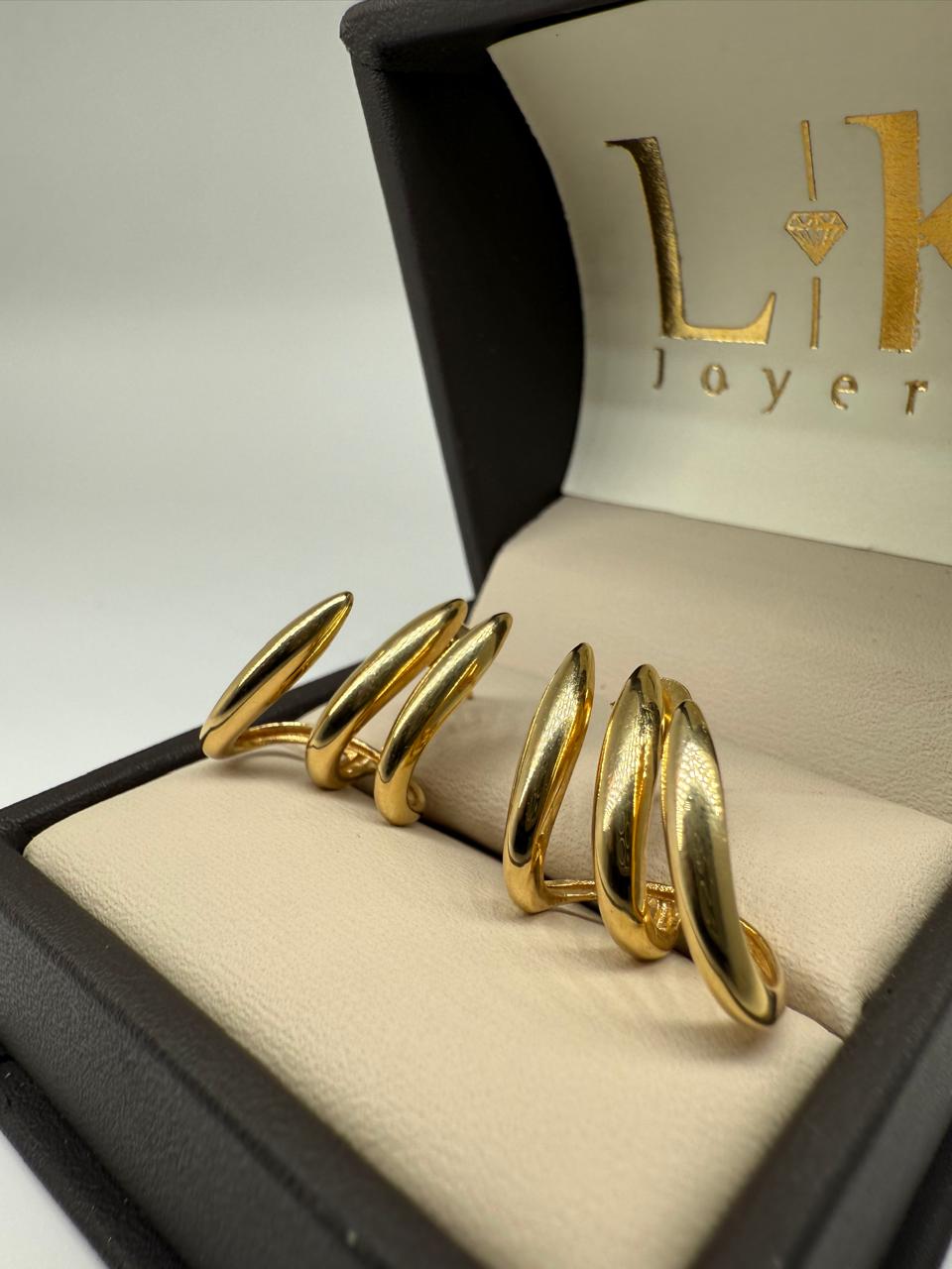 ARETES TRIO GARRA 4.3G 18K